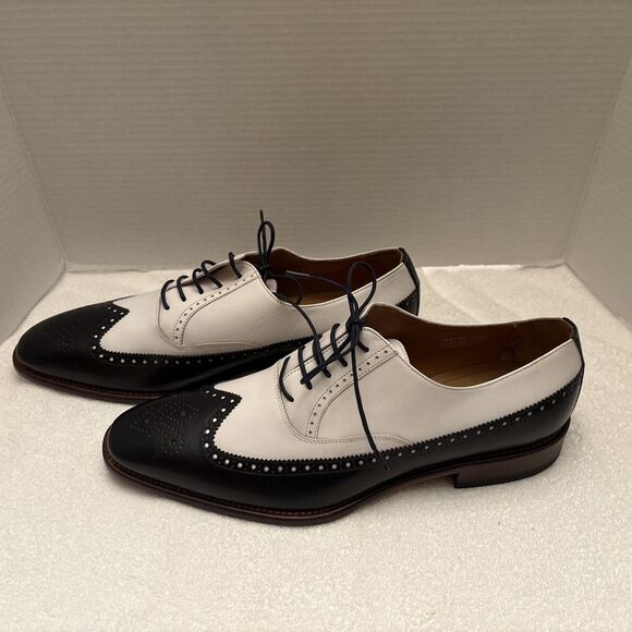 PAUL FREDRICK MENS MULTICOLOR WING TIPPED SHOES SZ  13 M PREPPY VTG STYLE main image 9